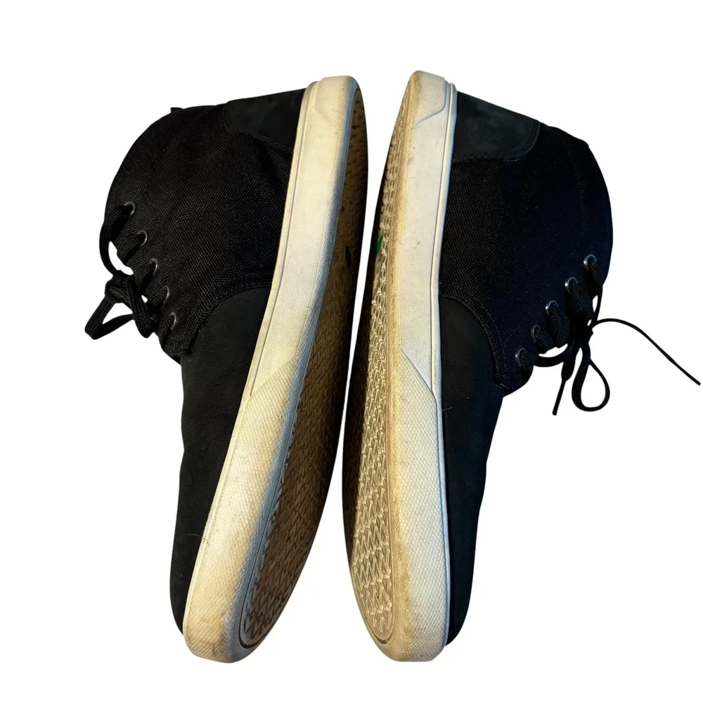Timberland Groveton Chukka Black Leather Canvas Sneakers 6746A Mens 10.5M